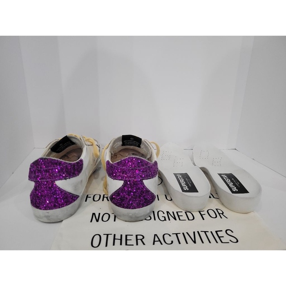 Golden Goose Sneakers, Glitter, Silver Star, 39, Like New - Picture 10 of 12